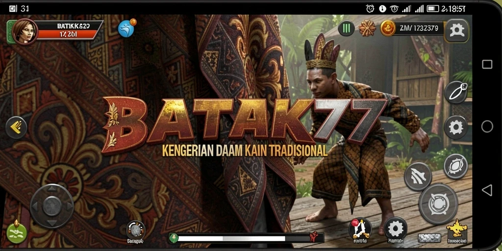 Gameplay menegangkan dan atmosfer menakutkan dalam BATIK77.