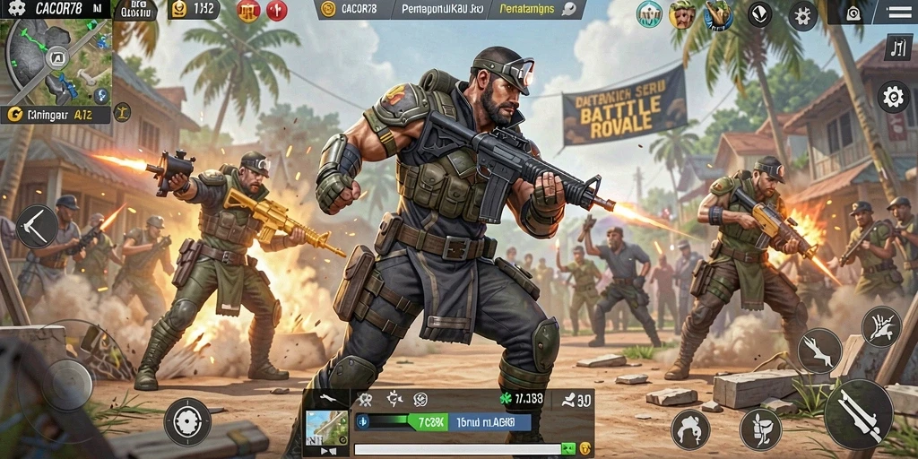 Gameplay seru Battle Royale di CACOR78 dengan grafis menawan.