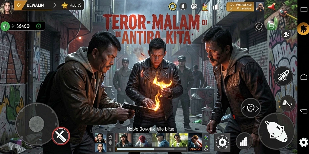 Tangkapan layar DEWALIN menampilkan suasana mencekam saat menjelajah.