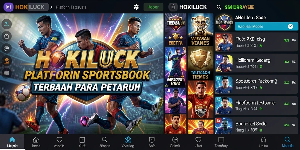 Tampilan antarmuka HOKILUCK dengan opsi taruhan menarik.