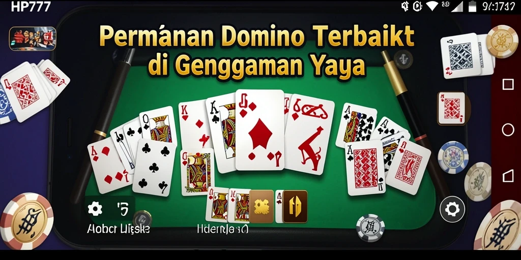 Screenshot gameplay HP777 menampilkan momen seru permainan domino.