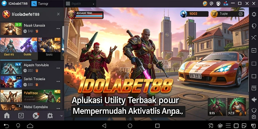 Tampilan utama IDOLABET88 dengan fitur Utility yang mudah digunakan.