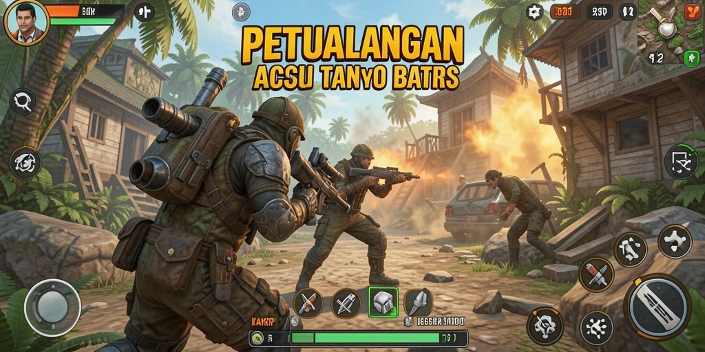 Screenshot KAKRP menampilkan aksi seru dalam permainan.
