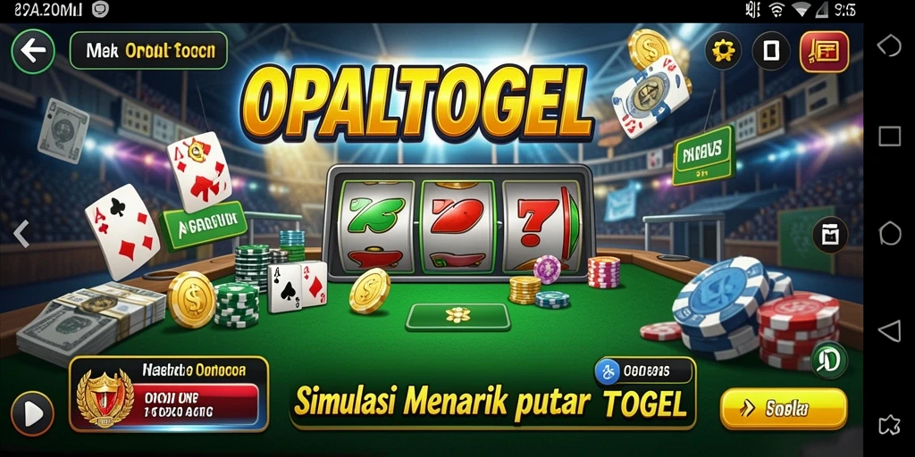 Screenshot utama OPALTOGEL menunjukkan gameplay yang seru dan interaktif.