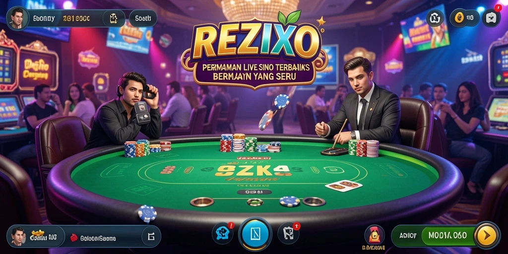 Tampilan gameplay Live Casino yang seru dan interaktif.