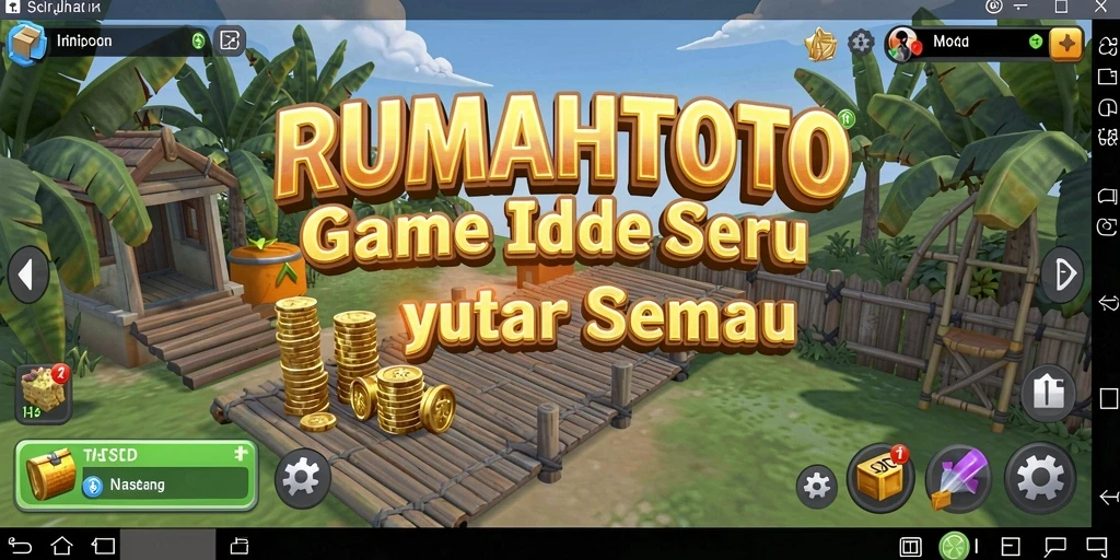 Tampilan menarik gameplay RUMAHTOTO dengan elemen Idle.