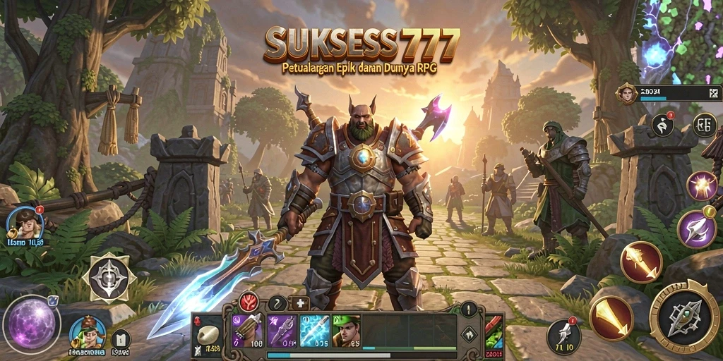 Screenshot gameplay menampilkan aksi seru dalam dunia RPG.